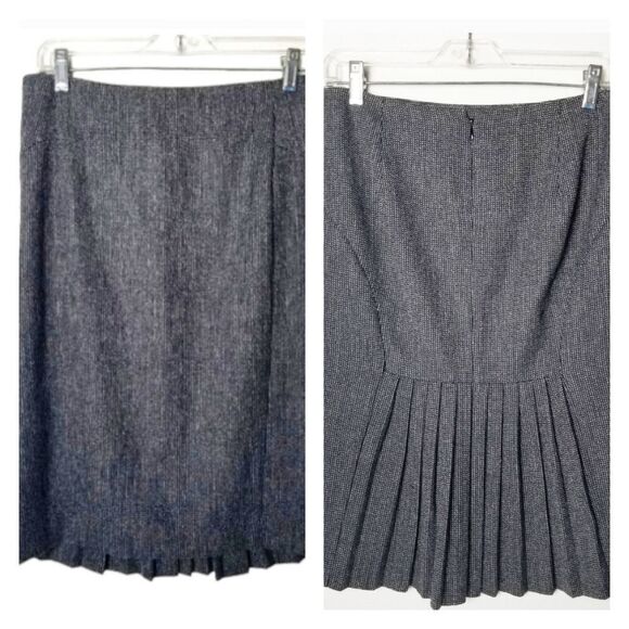 Express Design Studio Pleated Wool Blend Skirt‎ Size 2 - Picture 1 of 9